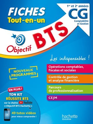 cover image of Objectif BTS CG-- Fiches Tout-en-un